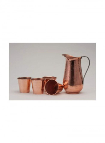 Copper Water Pitcher Brown