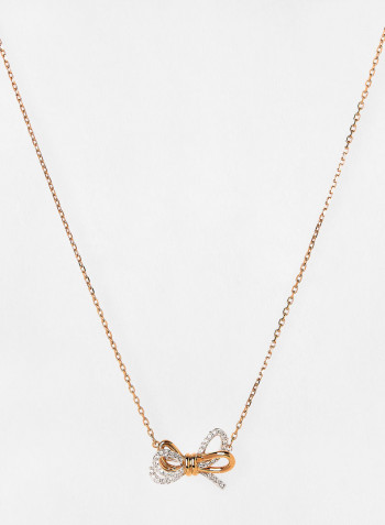Lifelong Bow Pendant Necklace