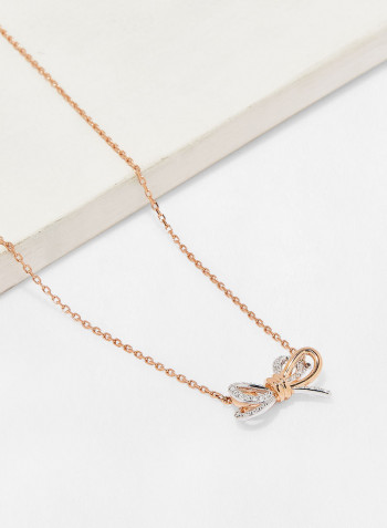 Lifelong Bow Pendant Necklace