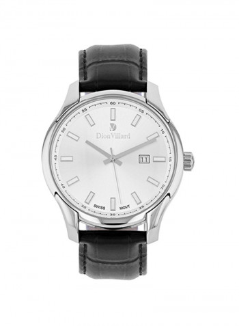 Men's Leather Analog Wrist Watch DVW19042