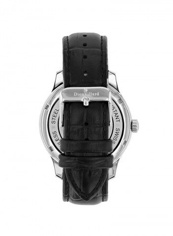 Men's Leather Analog Wrist Watch DVW19042