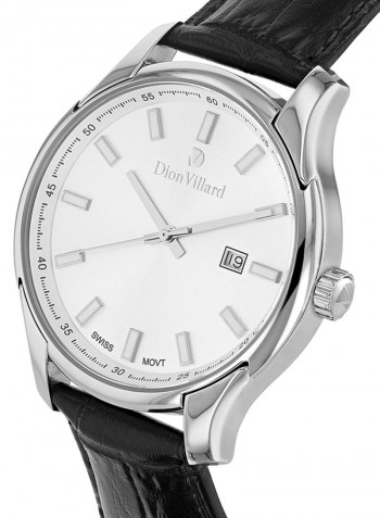 Men's Leather Analog Wrist Watch DVW19042