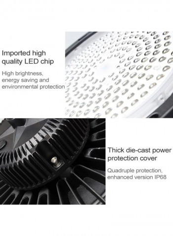 UFO Mining LED Light White/Black 41 x 41 x 16centimeter