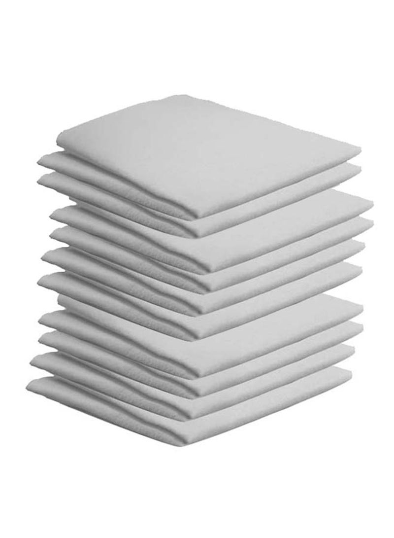 24-Piece Platinum Antimicrobial Cloth Grey 15.50X14.75inch