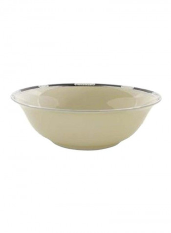 Bone China Serving Bowl Beige 56ounce