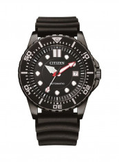 Men's Mechanical Rubber Analog Watch NJ0125-11E