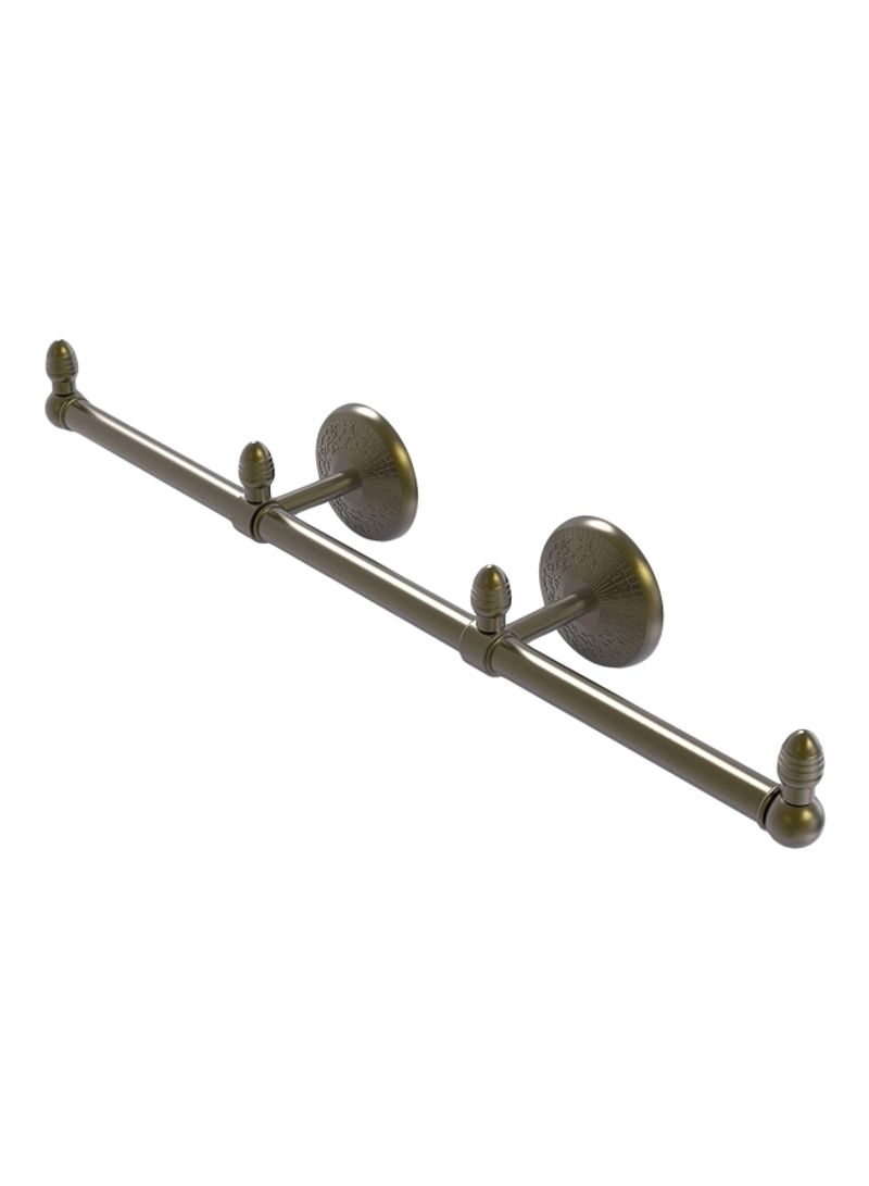 3-Arm Guest Monte Carlo Collection Towel Holder Antique Brass 22.5x3.3x3.5inch