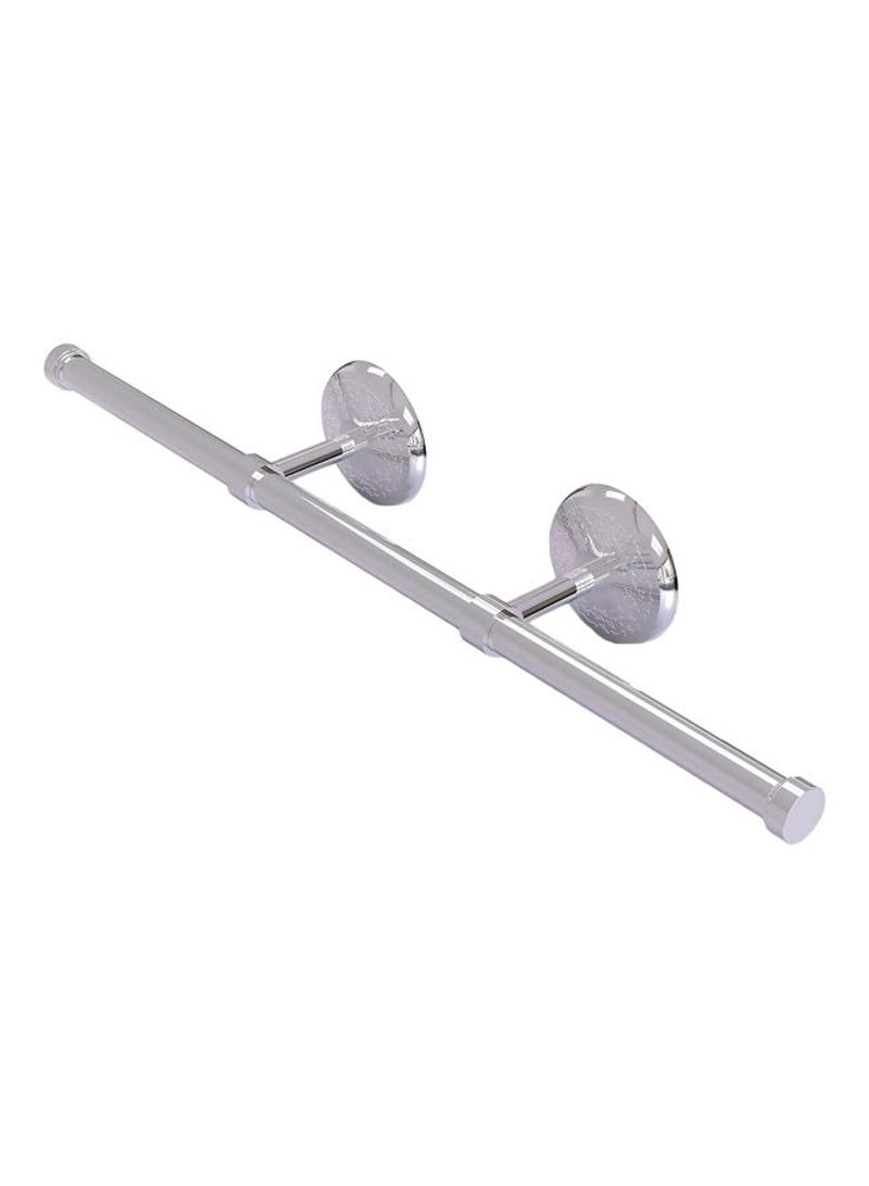 Monte Carlo Collection Wall Mounted Towel Holder Silver 21.4x3x3.6inch