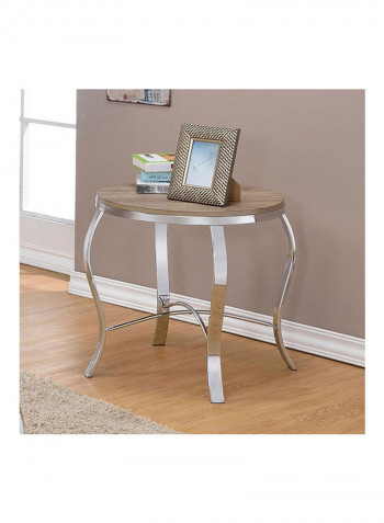 3 Piece Coffee Table Set Silver 89 x 48cm