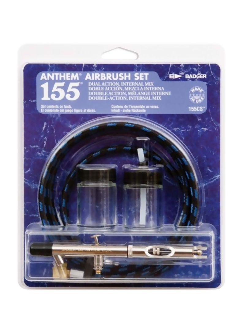 Anthem Airbrush Set Silver/Black/Clear