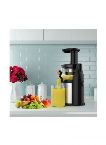 Stainless Steel Slow Juicer Slag Silver/Black 210x210x450millimeter