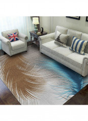 3D Printed Color Block Wear-Resistant Non-Slip Carpet Multicolour 160x230centimeter