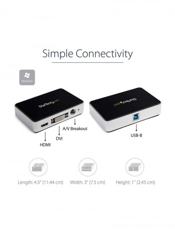 H.264 HDMI Video Capture Device Black