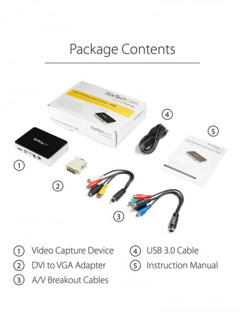 H.264 HDMI Video Capture Device Black