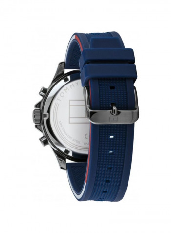 Men's Silicone Quartz Chronograph Wrist Watch With Calendar Display 1791721
