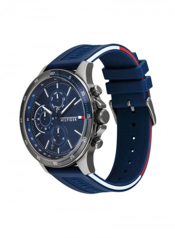 Men's Silicone Quartz Chronograph Wrist Watch With Calendar Display 1791721