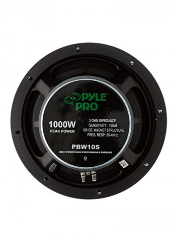 High Performance Midbass Speaker PBW10S Black