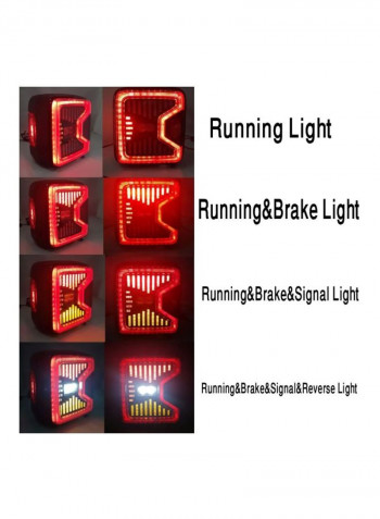 1 Pair LED Tail Lights For Jeep Wrangler