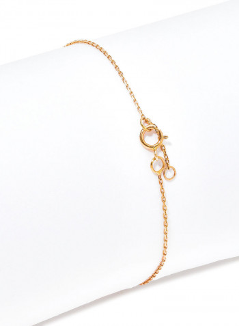 18 Karat Rose Gold Amethyst Single Stone Bracelet