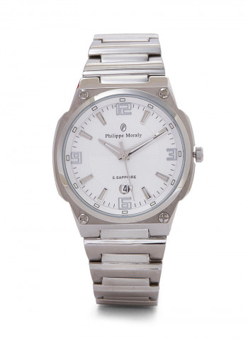 Water Resistant Stainless Steel Analog Wrist Watch Pair