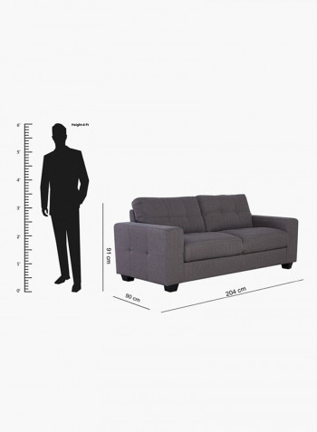 Costa 3-Seater Sofa Grey