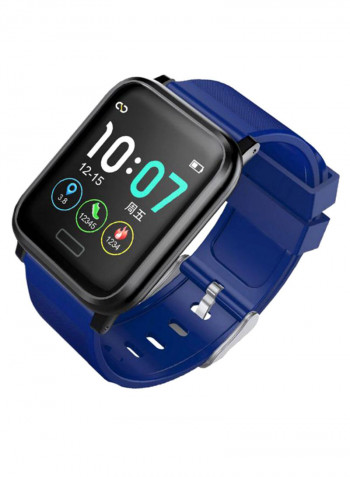 Bluetooth Blood Pressure Monitor Smartwatch Blue/Black
