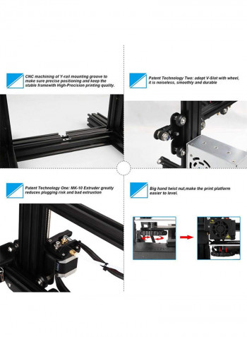 High-Precision 3D Printer Black