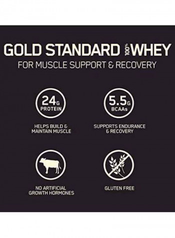Gold Standard 100 Percent Whey Protein - Strawberry And Cream - 2.26 Kilogram
