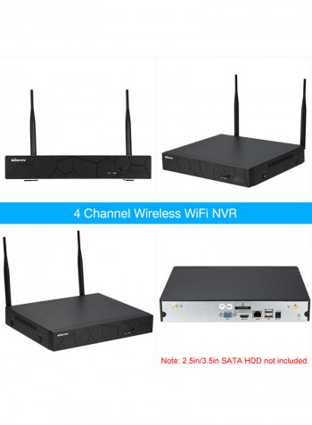Wireless WiFi IP Night Vision Surveillance Camera Black 3.58kg