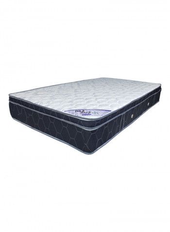 Box Top Spring Mattress White/Black 180x200x25cm