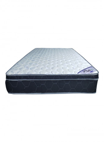 Box Top Spring Mattress White/Black 180x200x25cm