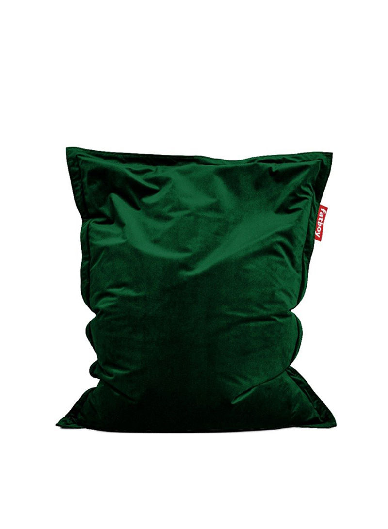 Original Slim Velvet Bean Bag Green 155x120cm