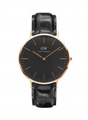 Men's Classic Black Reading Water Resistant Analog Watch DW00100129