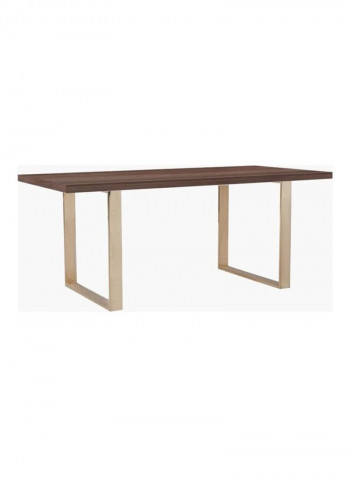 Gordon 6-Seater Dining Table Gold/Brown