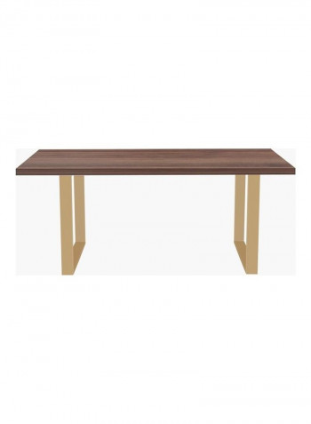 Gordon 6-Seater Dining Table Gold/Brown
