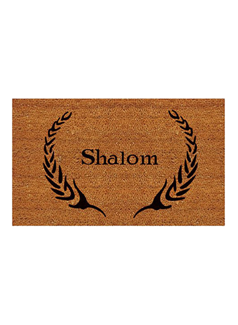 Shalom Doormat Black/Brown 0.6x36x24inch
