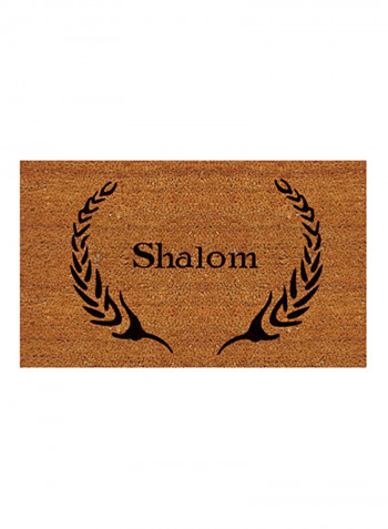 Shalom Doormat Black/Brown 0.6x36x24inch