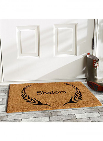 Shalom Doormat Black/Brown 0.6x36x24inch