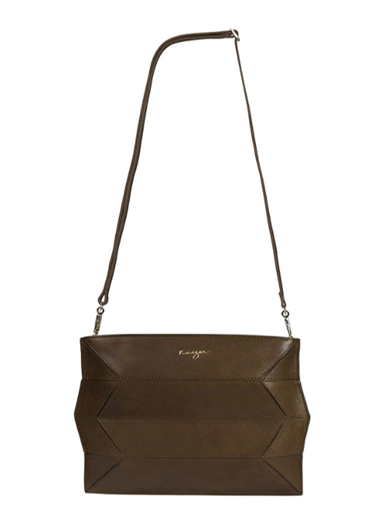Ascot Leather Tote Handbag Olive