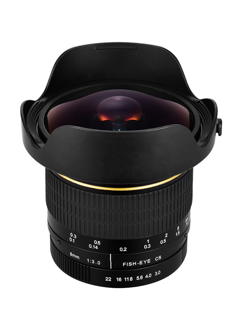 8mm f3.0 Fisheye Lens For Canon Black