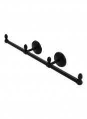 Monte Carlo Collection 3-Arm Guest Towel Holder Matte Black 22.5x3.3x3.5inch