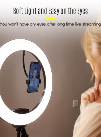 LED Ring Light With Tripod Stand Multicolour