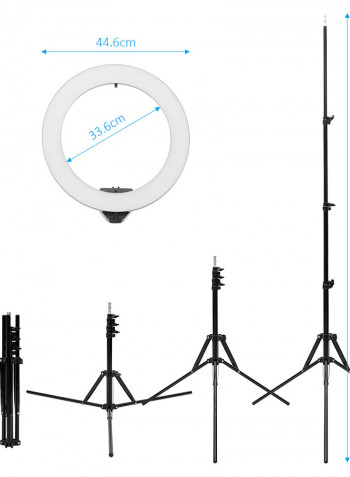 LED Ring Light With Tripod Stand Multicolour