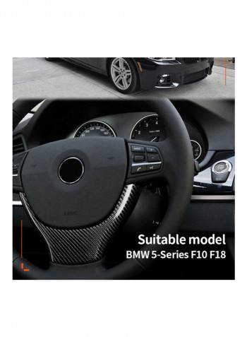 Carbon Fiber Steering Wheel Sticker