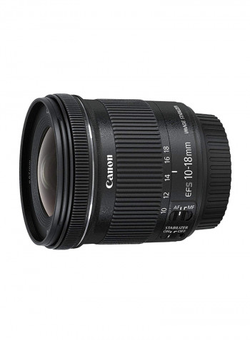 High Grade 10-18mm f/4.5-5.6 Wide Angle STM Lens Black