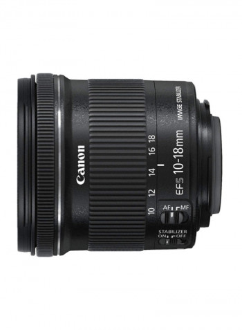 High Grade 10-18mm f/4.5-5.6 Wide Angle STM Lens Black