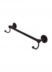 Shadwell Collection Integrated Hooks Towel Bar Brown 36inch