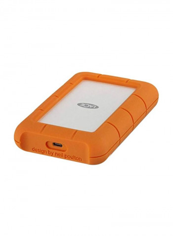 USB 3.0 Portable External Hard Drive With Adobe CC 4TB Orange