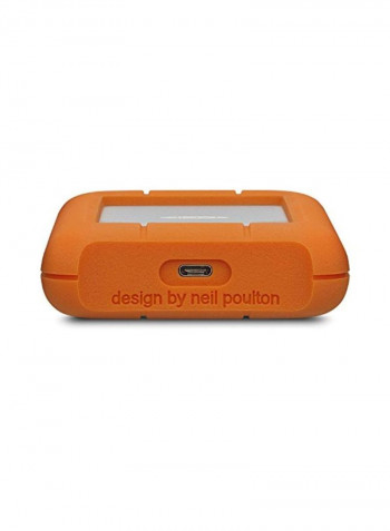 USB 3.0 Portable External Hard Drive With Adobe CC 4TB Orange