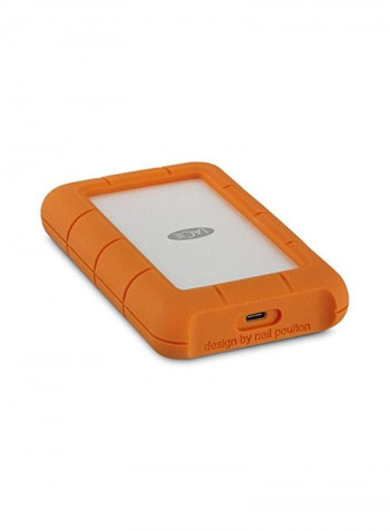 USB 3.0 Portable External Hard Drive With Adobe CC 4TB Orange